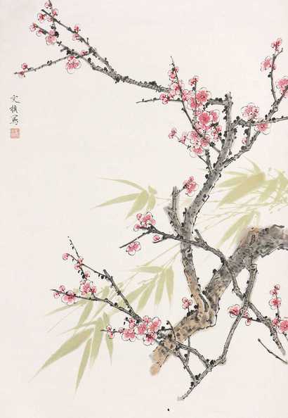 龚文桢 梅花 立轴